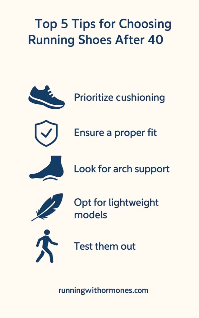best running shoes for women over 40 - how to choose the right shoes